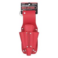 藤原産業 コヅチ 本革ペン型ドラ差し レッド CHSー05R 1個（直送品）