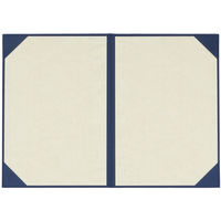 美濃商会 証書ファイル布パットなし紺B A3賞状用 9272-02 1セット(1冊×3)