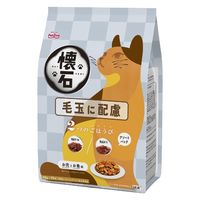 懐石 2つのごほうび 毛玉に配慮 国産 600g（60g×10袋）3個 ペットライン キャットフード 猫用