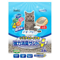 デオフリー 猫砂 システムトイレ用 強力消臭サンドプラス 3.5L 8袋 ペットプロ