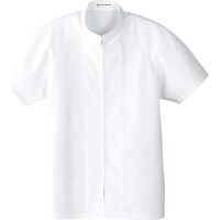 セブンユニフォーム 抗菌コート・兼・半袖 ホワイト L WA0492-8 1セット(2点)（直送品）