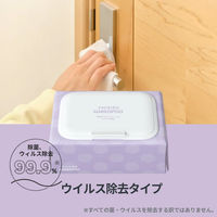 ウェットティッシュ 除菌シート ウイルス除去 アルコール除菌 wetomo ウェットモ 蓋付き 王子ネピア 1ケース（46枚入×36個）