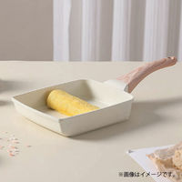 CAROTE（カローテ）卵焼き フライパン IH ガス火対応 アイボリー 1個