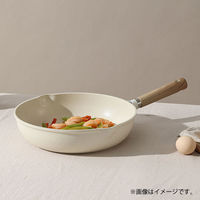 CAROTE（カローテ）フライパン 深型 26cm IH ガス火対応 アイボリー 1個