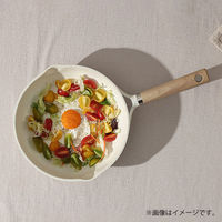 CAROTE（カローテ）フライパン 深型 24cm IH ガス火対応 アイボリー 1個