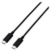 タイプCケーブル 2本セット （USB-C to C） 2m PD 60W 黒 MPA-CCECTW20BK エレコム 1個