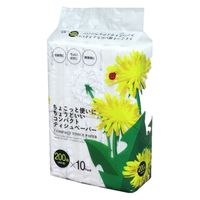ティッシュペーパー 200組（10個）ちょこっと使いにちょうどいいコンパクトティシュ 1セット（1パック（10個）×6）アスト