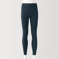 【メンズ】無印良品 紳士 あったか綿 厚手 ロングタイツ 紳士S ダークネイビー 良品計画