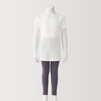 無印良品 キッズ あったか綿 クルーネック半袖Tシャツ キッズ110 オフ白 良品計画