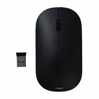 ナカバヤシ 無線静音 3ボタン BlueLEDマウス ブラック MUS-RKT230BK 1個