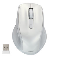 ナカバヤシ 無線静音 5ボタン BlueLEDマウス ホワイト MUS-RKF226W 1個