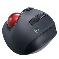 ナカバヤシ 小型Bluetooth静音 5ボタン レーザー式 親指トラックボール ブラック MUS-TBLF225BK 1個