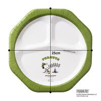 サンナップ ANDSCAPE ペーパープレート スヌーピー 八角形 1袋（3枚入）