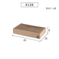 武田コーポレーション 爪とぎ ボックス型 シート2枚入 SHN-PBX4308 1箱(12個入)（直送品）