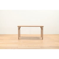 【軒先渡し】HIKARI ワークカフェダイニング ダイニングテーブル DLT-アリカ 140-WDテンバン/ウッドレッグ 1台（直送品）