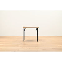 【軒先渡し】HIKARI ワークカフェダイニング ダイニングテーブル DLT-アリカ EX.-Mテンバン GRY/スチールレッグBK 1台（直送品）