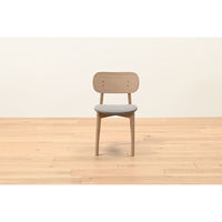 【軒先渡し】HIKARI ワークカフェダイニング ダイニングチェア グレー DL-コティ-WD-F-GRY 1セット(2脚入)（直送品）