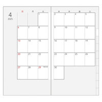 ダイゴー 【2025年版】ハンディピック スモール 土橋式 フレームマンスリー グリーン E8236 1セット(1冊×3)（直送品）