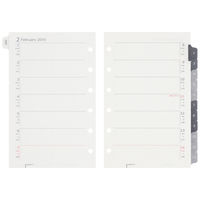 マルマン 【2025年版】リフィル ミニ データプラン 6穴 週間ダイアリー(見開き2週間) 月曜始まり LS475-25 1冊（直送品）