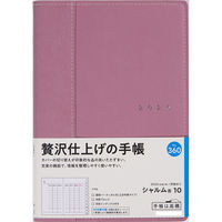 高橋書店 【2025年版】シャルム10 B6 バーチカル 月曜始まり ライトブリックレッド 360 1冊（直送品）