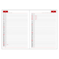 ダイゴー 【2025年版】アポイント デスクサイズ リング B5 1週間+横罫 ブラック E1048 1冊（直送品）