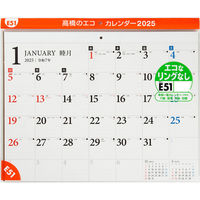 高橋書店 【2025年版】エコカレンダー壁掛 B3 E51 1冊（直送品）