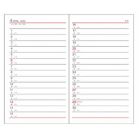 ダイゴー 【2025年版】アポイント 手帳サイズ 1週間見開き ブラック E1007 1冊（直送品）