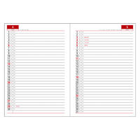 ダイゴー 【2025年版】アポイント デスクサイズ リング A5 1週間+横罫 ブラック E1047 1冊（直送品）