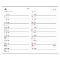 ダイゴー 【2025年版】アポイント 文字大 手帳サイズ 1週間+横罫 ブラック E8311 1冊（直送品）