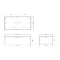 【軒先渡し】ニシキ工業 ビッグテーブル 幅2400mm×奥行1200mm×高さ720mm マットグレイ ABX-2412W-MG 1台（直送品）
