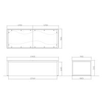 【軒先渡し】ニシキ工業 ビッグテーブル 幅2400mm×奥行900mm×高さ720mm ティンバー ABX-2490-TB 1台（直送品）