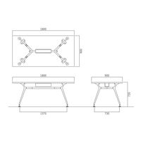 【軒先渡し】ニシキ工業 ミーティングテーブル 幅1800×奥行900×高さ720mm ホワイトグレイン ACAD-B1890KW-WG 1台（直送品）