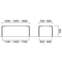 【軒先渡し】ニシキ工業 ミーティングテーブル 幅900×奥行900×高さ700mm メープル AMBS-0909K-MP 1台（直送品）