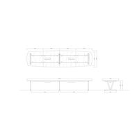 【軒先渡し】ニシキ工業 ビッグテーブル 幅4800×奥行1200×高さ720mm オフホワイト ANDS-B4812VW-OW 1台（直送品）