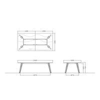 【軒先渡し】ニシキ工業 ミーティングテーブル 幅2400×奥行1200×高さ720mm オフホワイト AVTW-B2412-OW 1台（直送品）