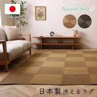 イケヒコ・コーポレーション 洗える ござ 日本製 国産 カーペット 除菌スプレー対応 ラグ 敷物『ラフテル』 1090270000902 1枚