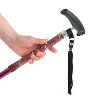 サンファミリー モリス 折りたためる安心ステッキ ワイン 1本