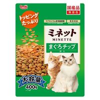 ミネット まぐろチップ添え 国産 400g 1セット（1袋×3）スマック 猫用 おやつ