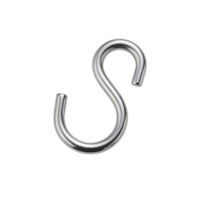 エスコ 28x2.5mm Sフック(ステンレス製/10個) EA638AC-14 1セット(9袋)（直送品）