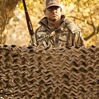 エスコ 2.4x6.0m カモフラージュネット(緑/茶) EA915BA-52 1枚（直送品）