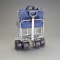 エスコ 450x800mm/60kg キャリーカート(折畳/ストッパー付/OD) EA520ED-42A 1台（直送品）