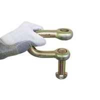 エスコ 2.0t 強力型シャックル(ピン落下防止加工) EA638CN-33 1セット(2個)（直送品）