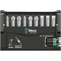 Wera Werk ヴェラ 10点組 ビットチェック ビットセット #3 056375 56375 1セット（直送品）