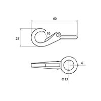 和気産業 アイスナップ 黒 60mm BK-1025 1セット(14個)（直送品）