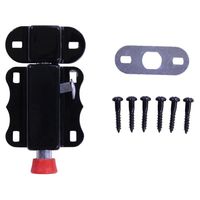 和気産業 オートラッチ 中 黒 VC-073 1セット(4個)（直送品）