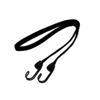 三友産業 フラットゴム ブラック 1m HR-3840 1セット(8個)（直送品）