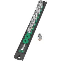 Wera Werk ヴェラ 9点組 ソケットレンチセット 1/4SQ インチサイズ レール付 005420 5420 1セット（直送品）