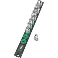 Wera Werk ヴェラ 9点組 ソケットレンチセット 3/8SQ 8ー19 レール付 005430 5430 1セット（直送品）