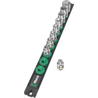 Wera Werk ヴェラ 9点組 ソケットレンチセット 3/8SQ インチサイズ レール付 005450 5450 1セット（直送品）