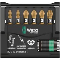 Wera Werk ヴェラ 7点組 ビットチェック ダイヤモンドビットセット 057412 57412 1セット（直送品）